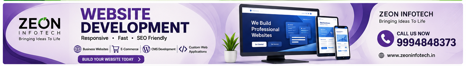 Zeon Infotech — Website Development